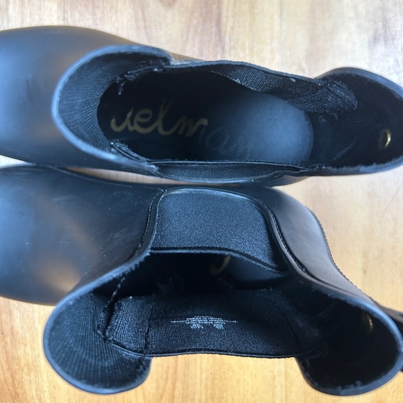 Sam Edelman Waterproof Rain Boots Womens 8M Tinsley Black Rubber Pull On Cuban - Picture 9 of 13